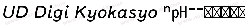 UD Digi Kyokasyo NP-字体转换